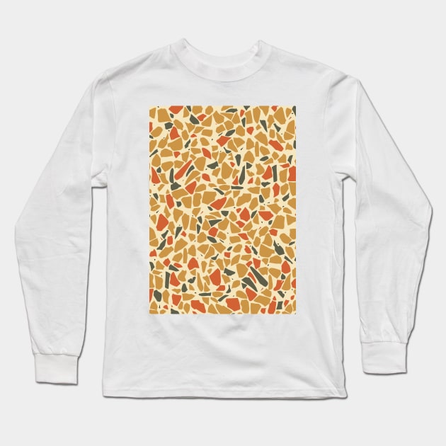 Terrazzo pattern Long Sleeve T-Shirt by lents